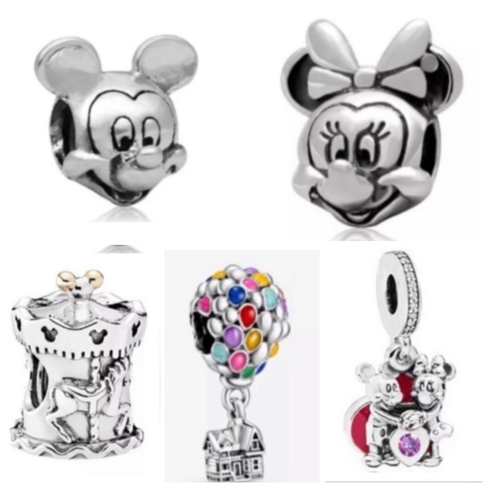 5 Pieces Mickey Mouse Charm Collection Set